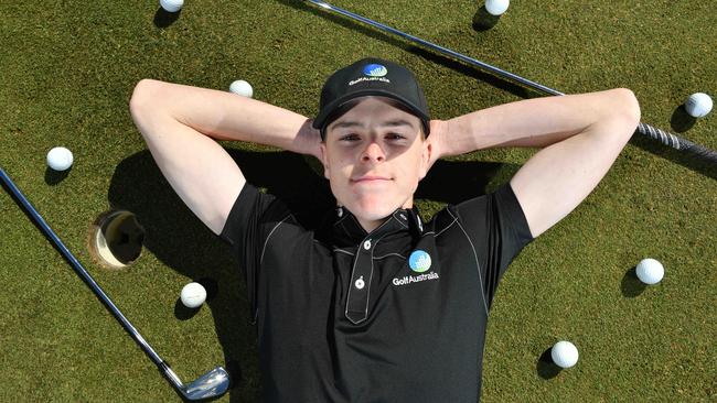 Glenelg Golf Club talent Jack Buchanan. Picture: AAP/Keryn Stevens