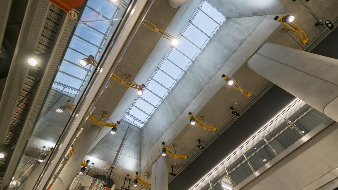 Natural lighting will provide a different experience for commuters when the Metro Tunnel opens next year. Photo: Colliers