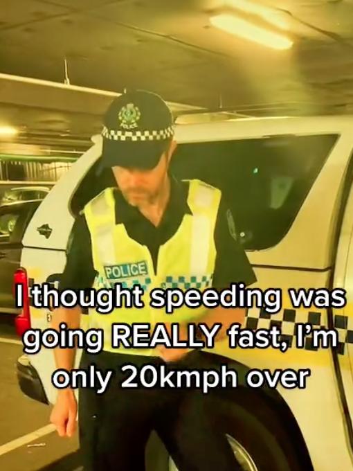 SA Police has shared some of the most outlandish excuses given by speeding drivers. Picture: TikTok/@southaustraliapolice