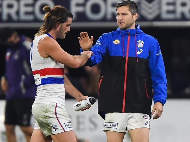 A sore Stefan Martin is expected to be fit for the clash with Geelong. Picture: AFL Photos/Getty Images