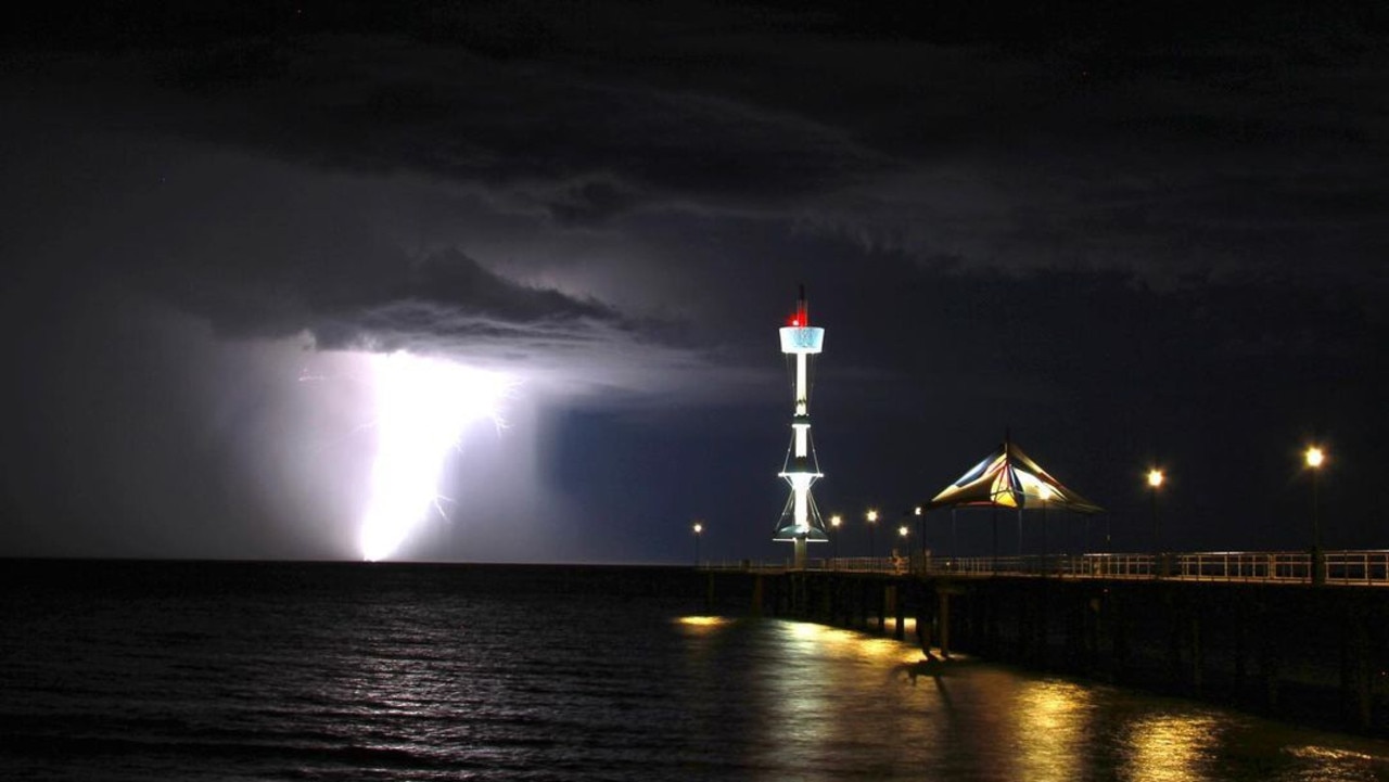 Adelaide storm at Brighton Beach. Picture: @paulcav22 / Instagram