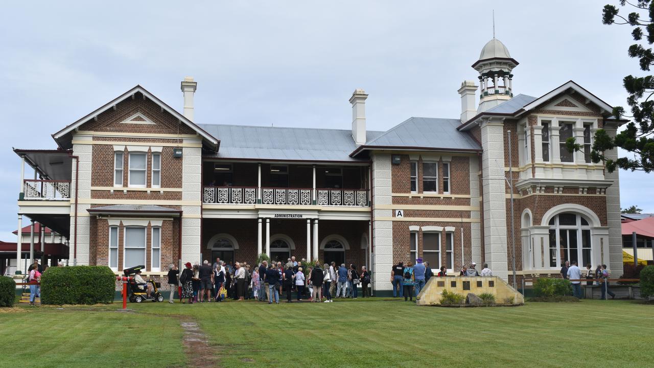 People join in on the 140 year anniversary celebrations at Maryborough State High School. Photo: Stuart Fast