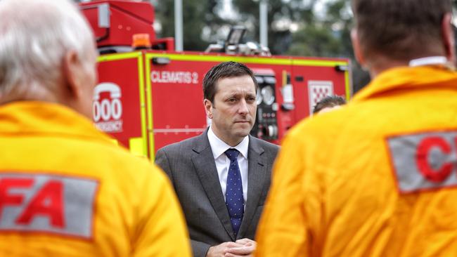 Matthew Guy to consider judicial review of CFA following report on workplace bullying. Picture: Hamish Blair