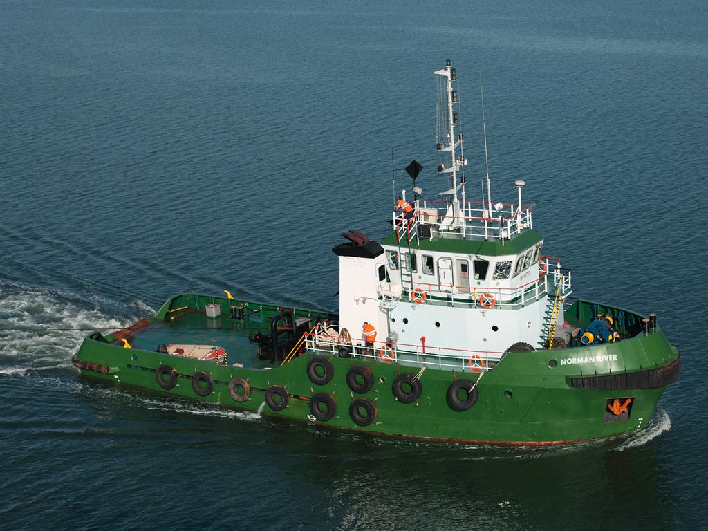 During the wet season suppliers have to use a barge to deliver items to these remote stores from Darwin. Picture: Supplied