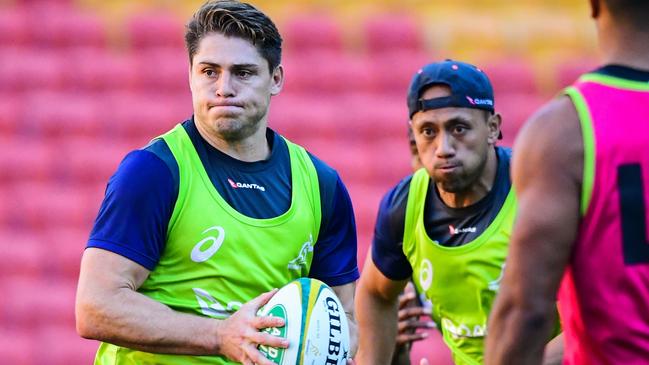 James O'Connor, left, will play outside centre against New Zealand. Picture: Stuart Walmsley