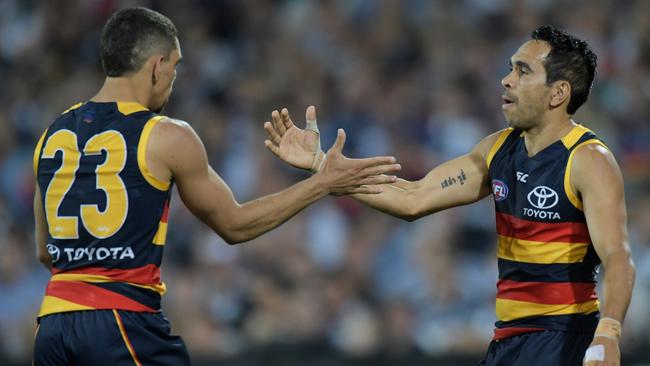 Charlie Cameron has a special bond with Eddie Betts. Picture: AAP Images