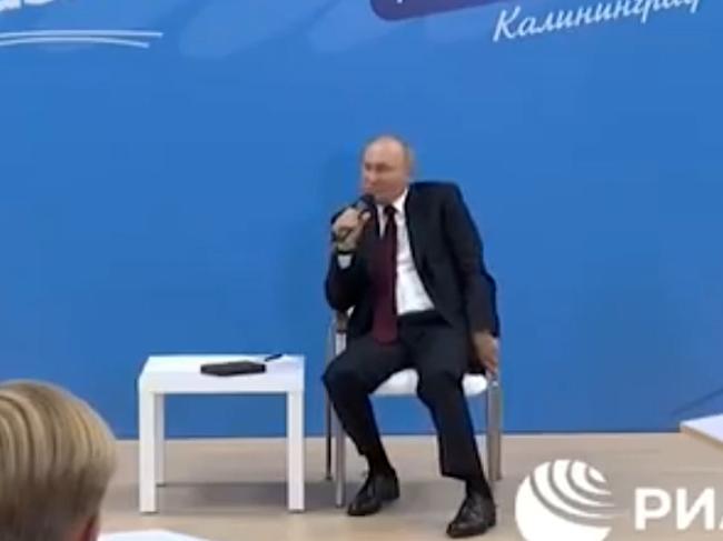 Vladimir Putin was seen shaking and twitching