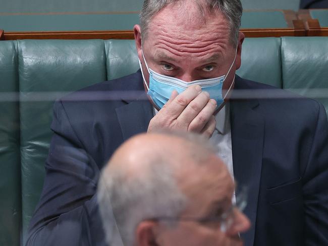 Barnaby Joyce was forced to sit through discussions about the word ‘liar’. Picture: NCA NewsWire / Gary Ramage