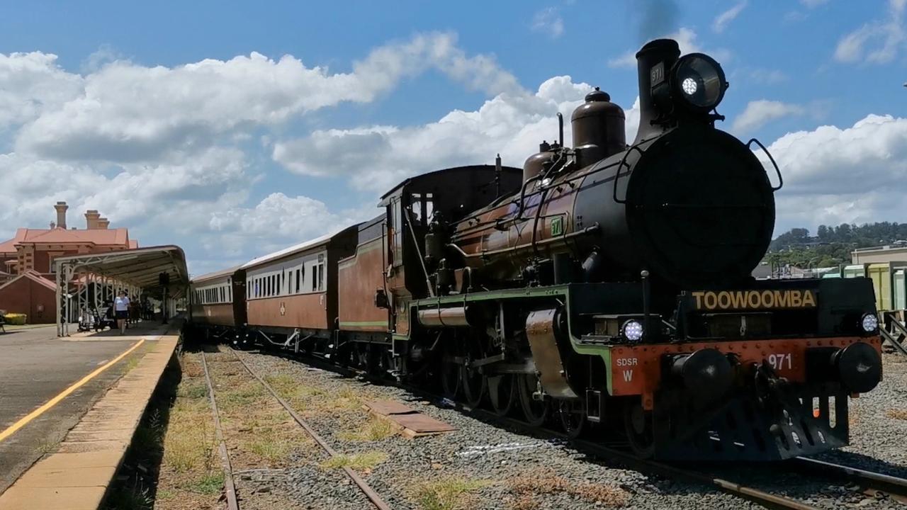 The Downs Explorer steam train will be transported from Warwick to Toowoomba on Thursday ready to begin the three-day journey on Friday morning