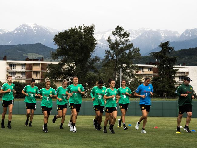 16/06/2019: The Australian Womens Football team; The Matildas at their training camp in Grenoble during their 2019 Worl Cup campaign in France.
