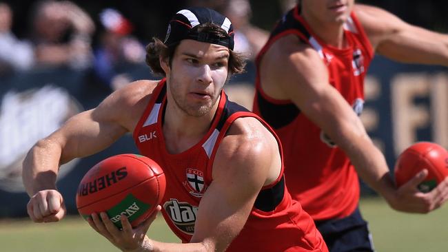 Nathan Freeman at pre-season training last December. Picture: Wayne Ludbey