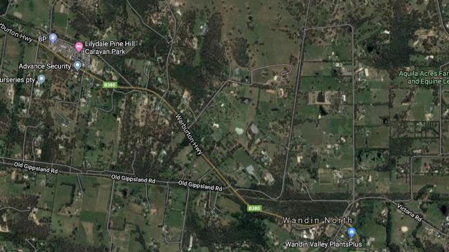 The incident occurred on Warburton Highway in Wandin North.