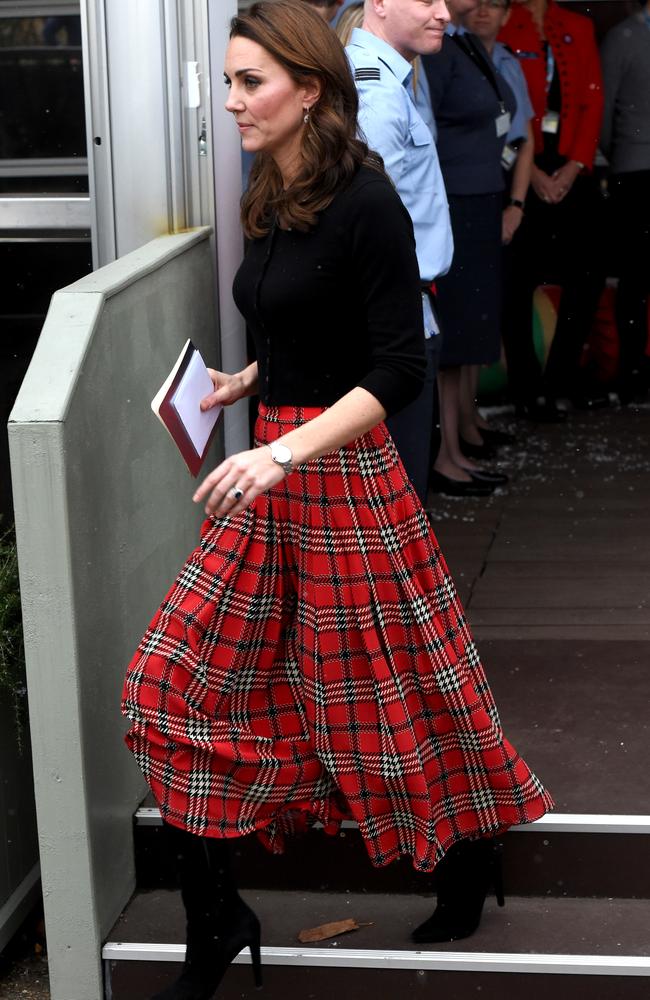 Kate delivered a message of support to deployed personnel and their families over the festive period. Picture: Getty Images