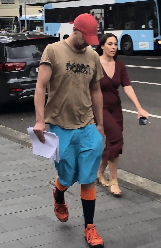 Timothy Deramore Denver, 37, outside Manly Local Court on Wednesday. Picture: Jim O'Rourke