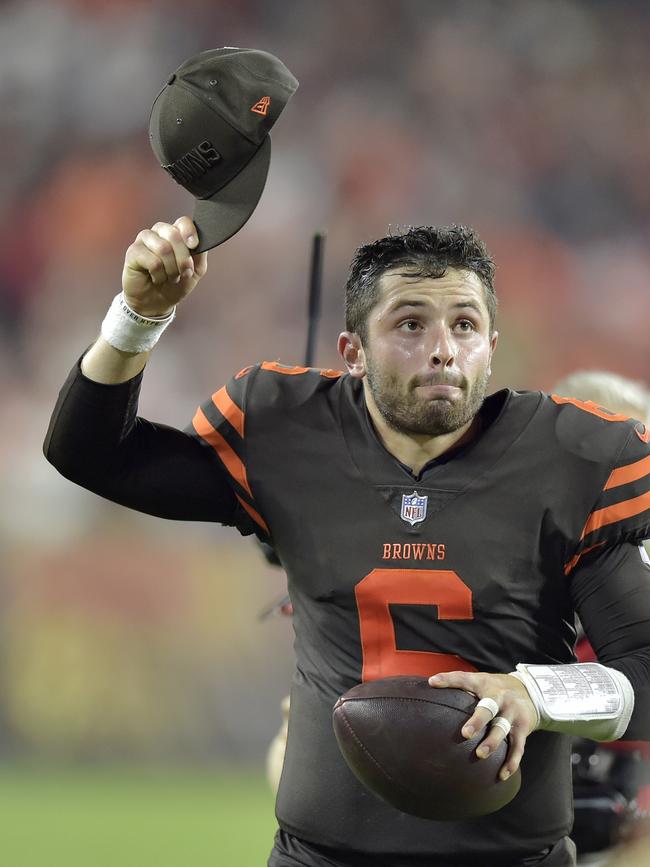 Can Baker Mayfield leader Cleveland to back-to-back wins? Picture: AP