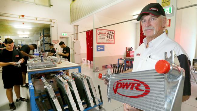 PWR boss Kees Weel with a cooling system. Picture: Mike Batterham