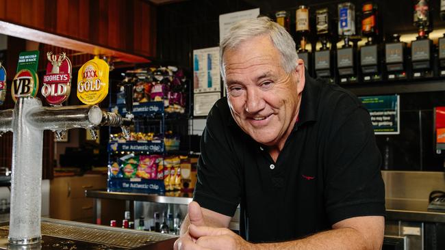 NSW State of Origin legend Mick Cronin at the pub he runs in Gerringong. He has called for an overhaul of the Eels. Picture: Jonathan Ng