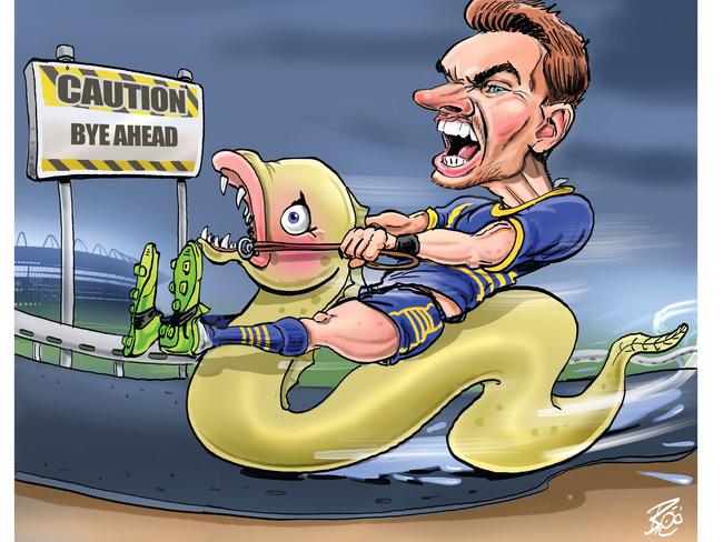 The Eels have been disastrous off the bye themselves and against other teams coming off it. Art by Boo Bailey