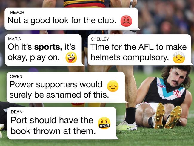 ‘Send them back to the SANFL!’ — Fans fire up over horror head knock