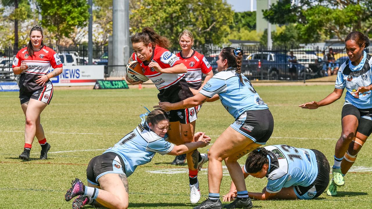 Rhiannon Fecht as the Litchfield Bears take on the Northern Sharks in the 2023 NRL NT semi final. Picture: Pema Tamang Pakhrin