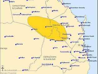 The Bureau of Meteorology has issued a severe thunderstorm warning on December 4. Picture: Bureau of Meteorology