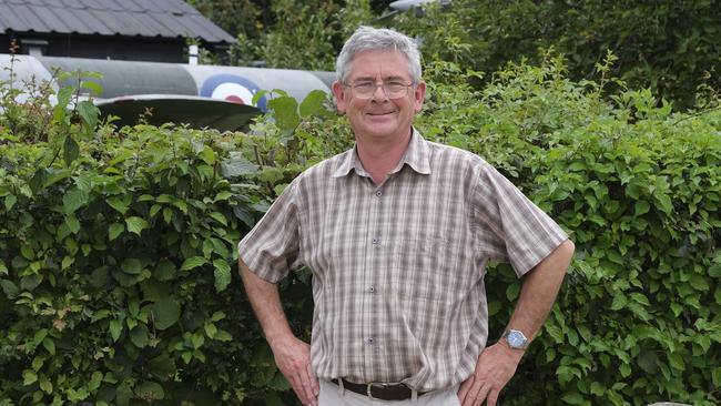 War historian Dennis Williams at the RAF Defford Heritage Centre, Croome Park, Worcestershire. Picture: Jacquelin Magnay