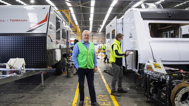Owner of Jayco Caravans Gery Ryan worries the industry will suffer as a result of an influx of imported products Picture: Aaron Francis/The Australian Picture: Aaron Francis/The Australian