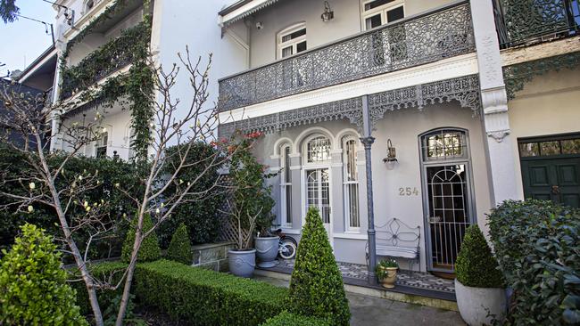 Georgie Abay’s Paddington terrace. ‘I just love terrace houses and love walking around the area absorbing each home’s character,’ she says. Picture: Adam Yip