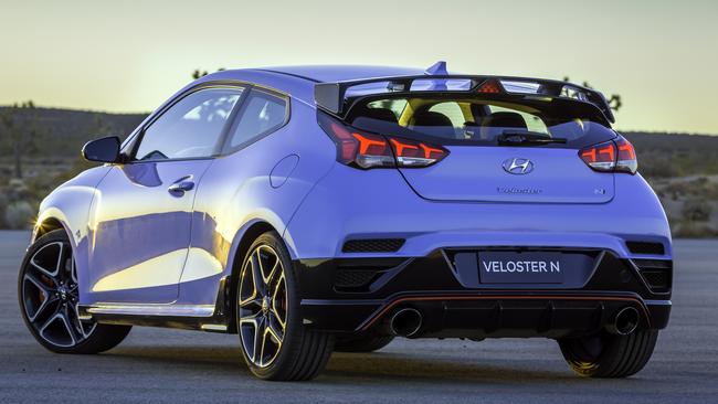 The Veloster N is unashamedly performance-focused. Picture: Supplied.