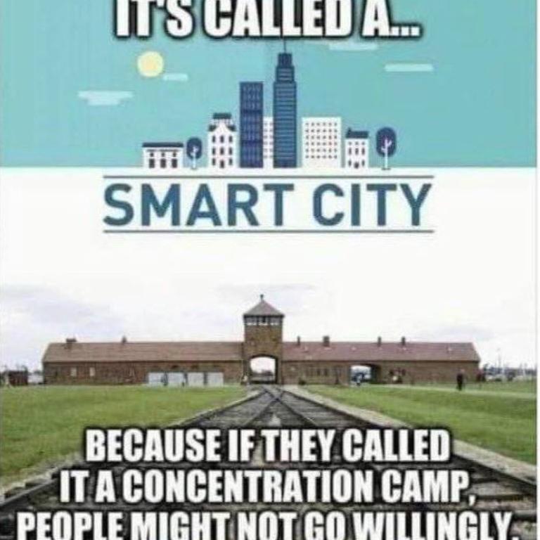 The urban planning concept has been falsely linked to concentration camps.