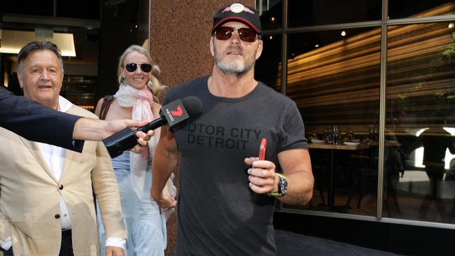 Craig McLachlan, right, and his partner Vanessa Scammell. Picture: Christian Gilles.