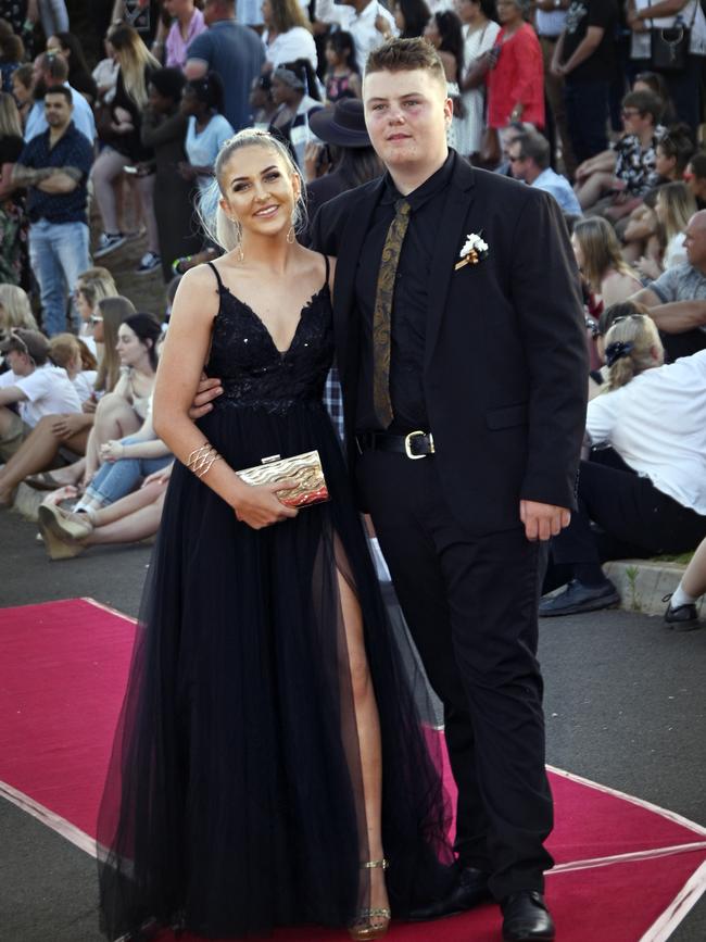Harristown High School formal 2020 at Highfields Cultural Centre. Phoebe Brackin and Jasper McArthur.