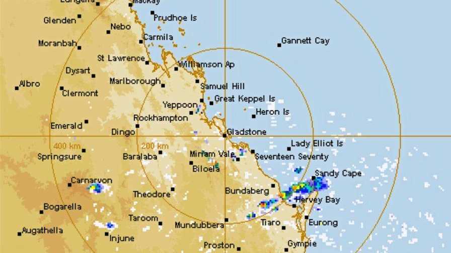 CURRENT RAINFALL: Bureau of Meteorology's latest rain radar image, taken at 1.30pm. Picture: Contributed