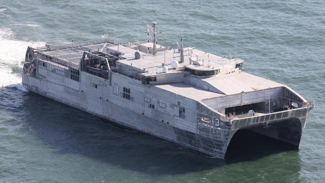 The Austal-built US Apalachicola, which is the largest optionally crewed surface vessel in the US Navy.