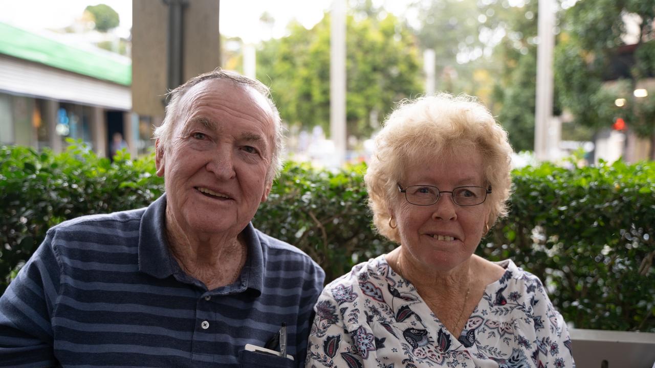 Vince Welk and Pam O'Sullivan came down to enjoy Buskers on Mary in Gympie. August 18, 2023. Picture: Christine Schindler