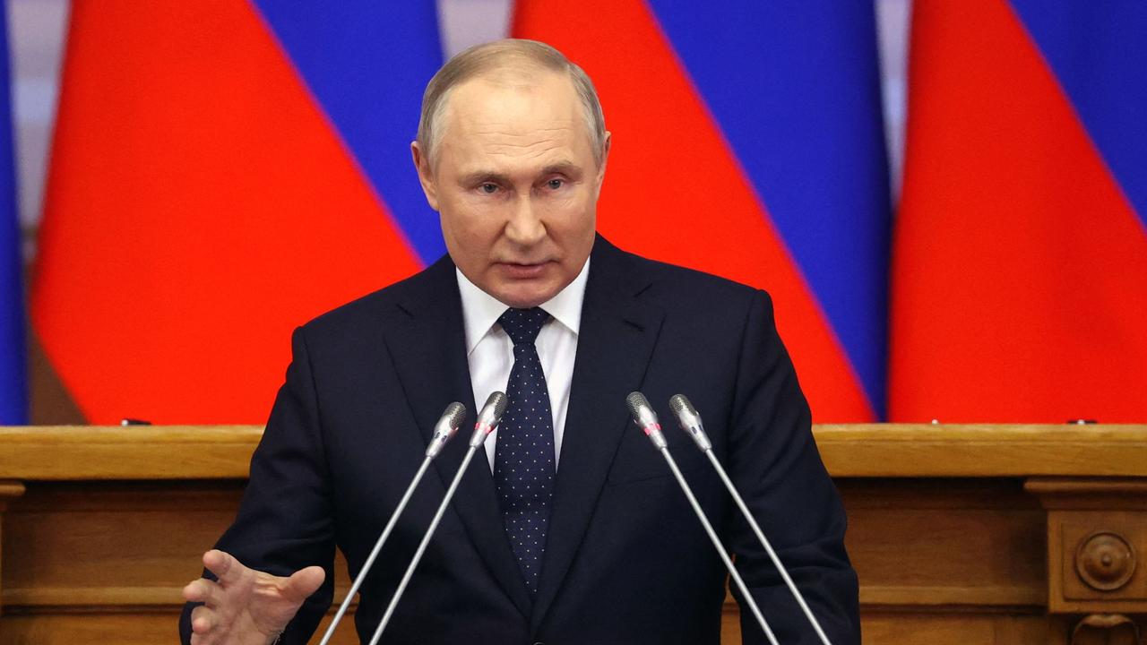 There is speculation Russian President Vladimir Putin may be about to officially declare war on Ukraine. Picture: Alexandr Demyanchuk/Sputnik/AFP