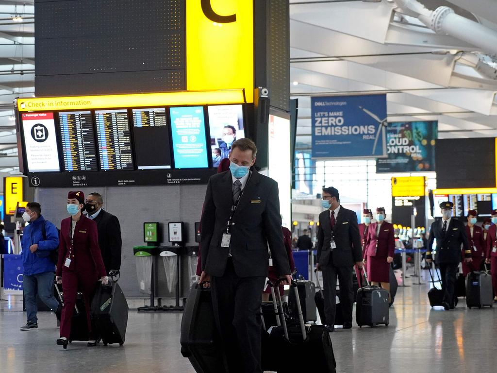 Failure to launch … Brits were stuck on the ground after airline staff said their documents were not valid. Picture: AFP