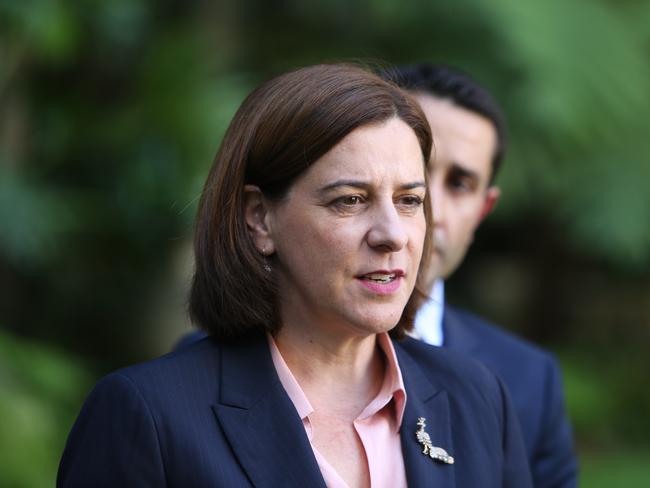 State Opposition Leader Deb Frecklington is copping criticism from within her party’s own ranks. Picture: AAP Image/Richard Waugh