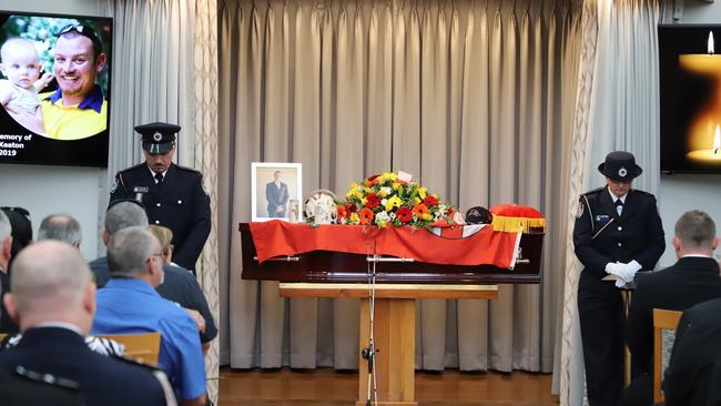 Geoff Keaton is farewelled today. Picture: RFS NSW