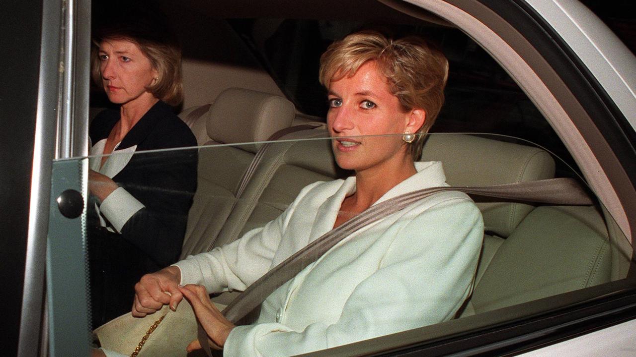 Princess Diana arrives at The Ritz Carlton Hotel, Double Bay, in November, 1996.