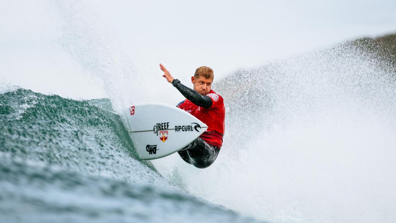 Three-time WSL champion Mick Fanning before being eliminated at Bells Beach. Picture: World Surf League