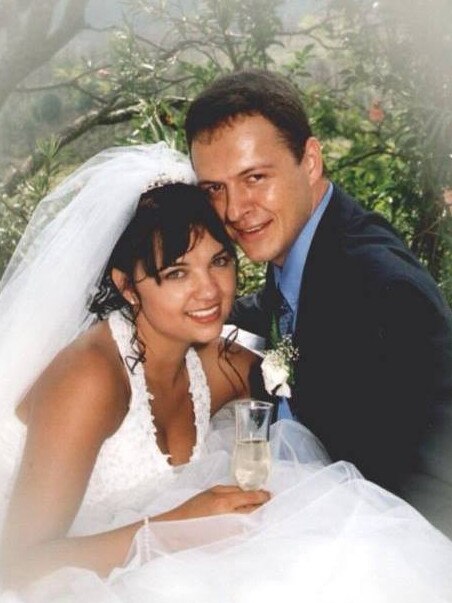 Johan Schwartz and his wife on their wedding day. Picture: Facebook