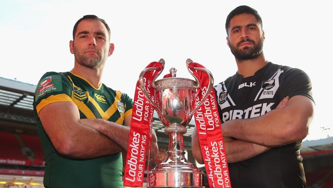 Cameron Smith and Jesse Bromwich ahead of the Four Nations final.