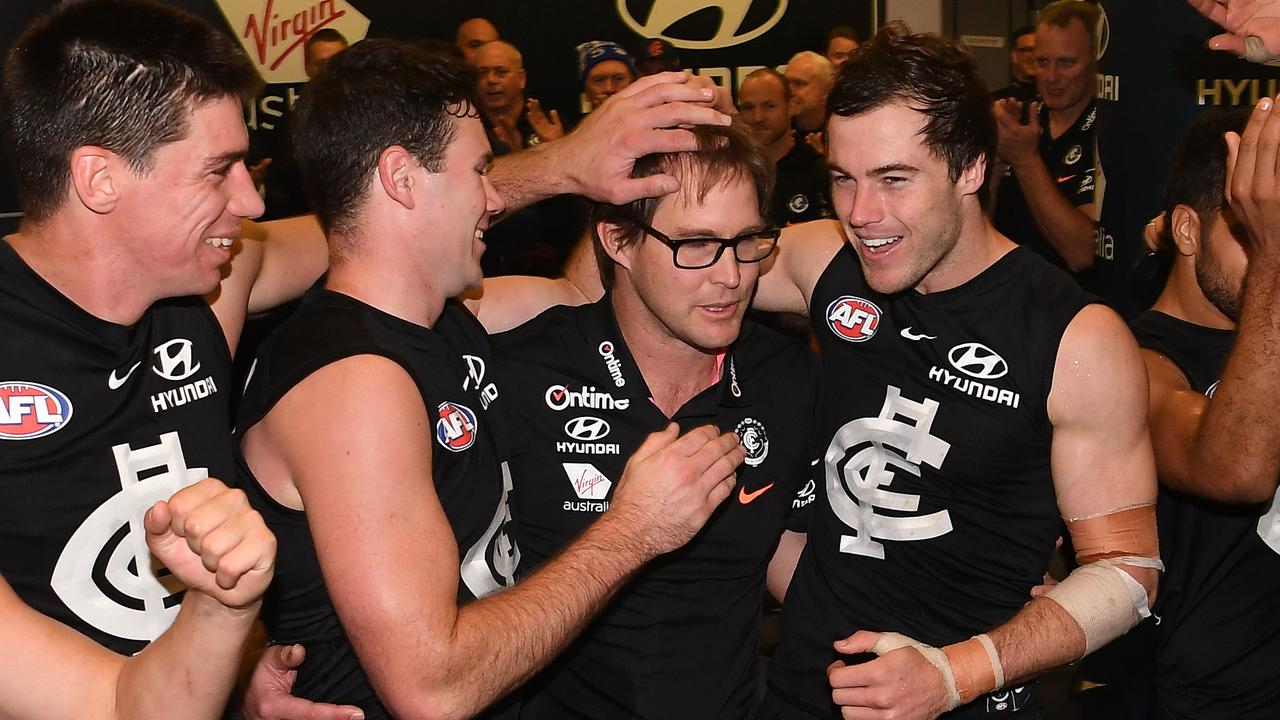 David Teague’s early success as Carlton coach didn’t last.