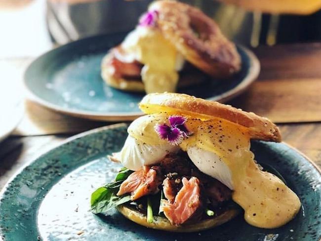 Eggs benedict is the most popular dish served at She Bangs Coffee, Albion. Picture: Instagram/shebangscoffee