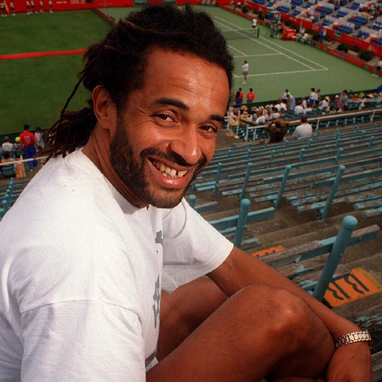 Tennis player Yannick Noah at White City.