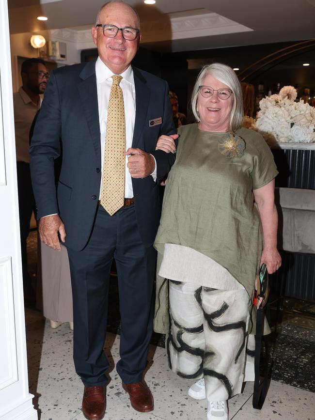 MELBOURNE, AUSTRALIA – OCTOBER 9 2024Paul Newton and Joan Eddy at the VAFA Awards Night at the San Remo Ballroom in Carlton on October 9, 2024Picture: Brendan Beckett