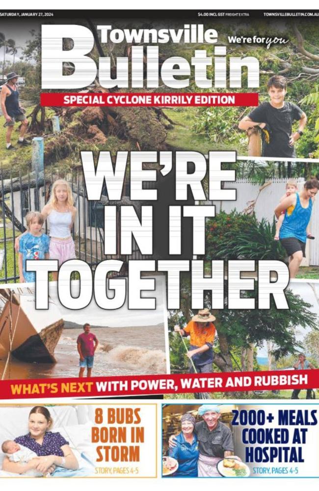 Townsville Bulletin 2024 front page