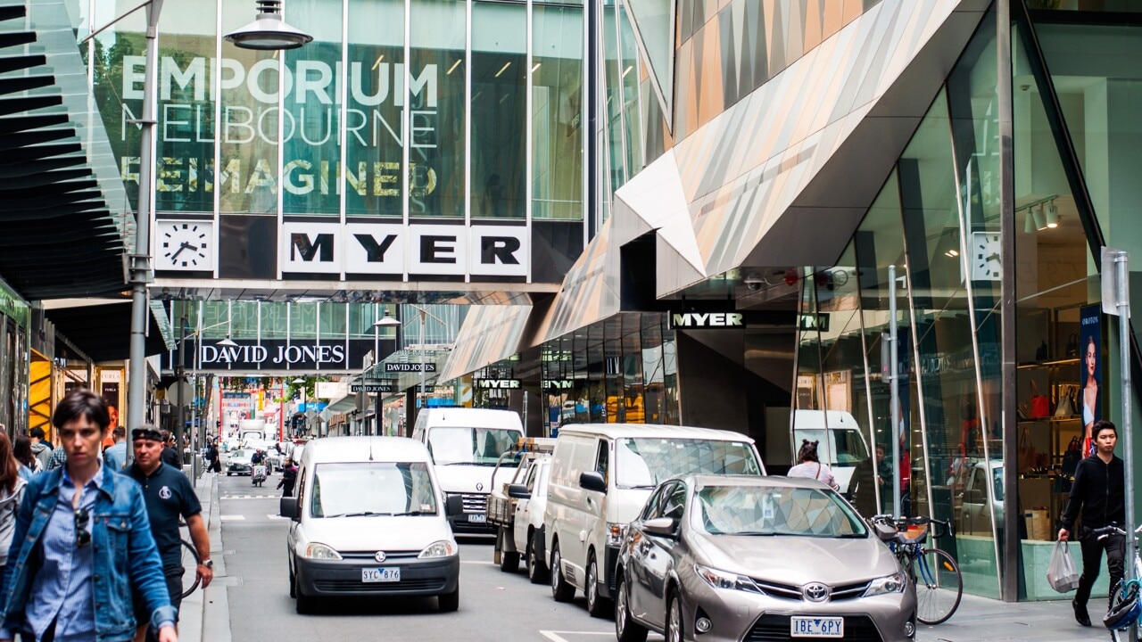 Myer a top performer as ASX200 closes fairly flat