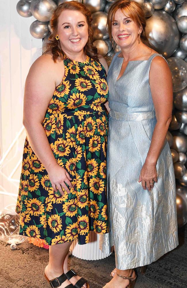 Mikaela Sima and Gay Collins at Gympie Women Business Awards. Picture: Patrick Woods.